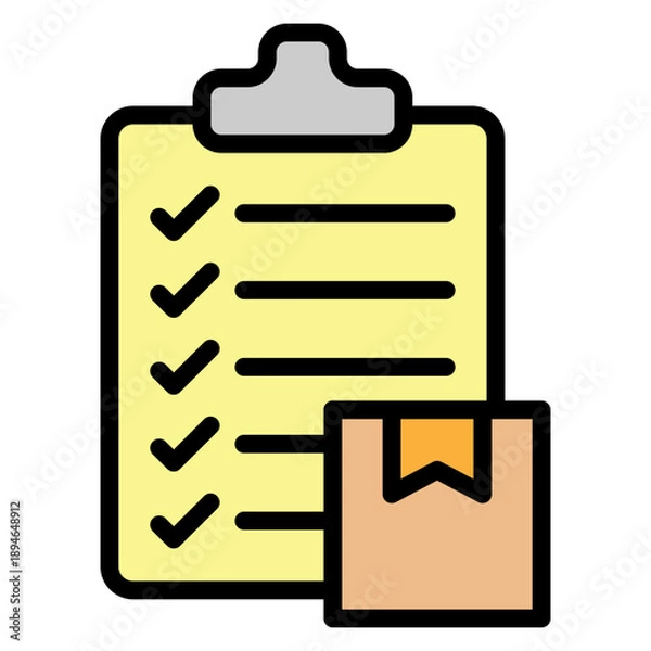 Obraz Stock Check Vector Filled Icon Design