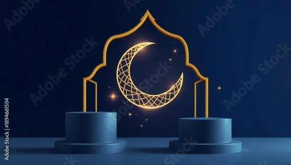 Obraz Elegant crescent moon decoration