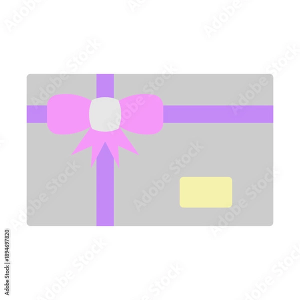 Obraz Gift Voucher Vector Flat Icon Design