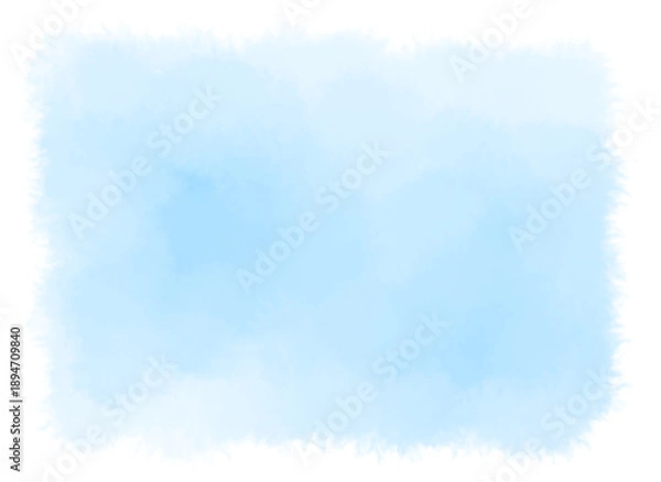 Fototapeta シンプルな水彩のフレーム