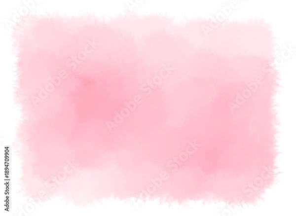Fototapeta ピンクの水彩フレーム