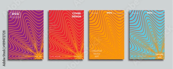 Obraz Colored cover. Creative cover designe.