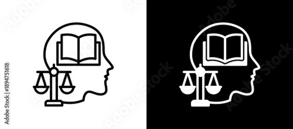 Fototapeta Ethical Guidelines linemixed icon