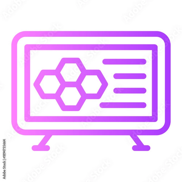 Fototapeta computer science gradient icon