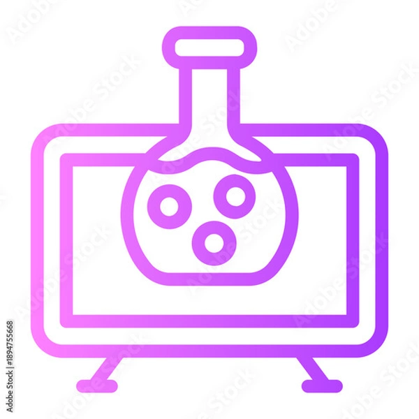 Obraz chemistry class gradient icon