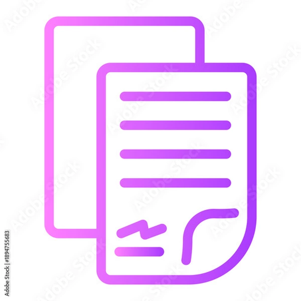 Obraz diploma gradient icon