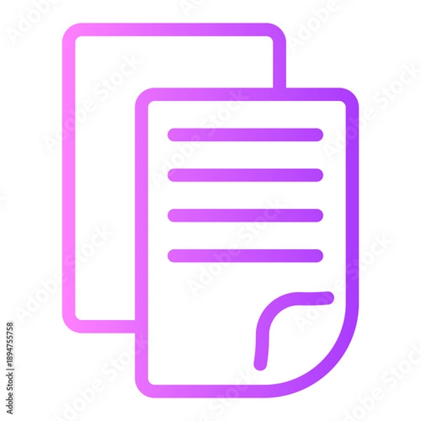 Obraz paper gradient icon