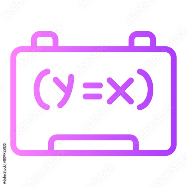 Obraz whiteboard gradient icon