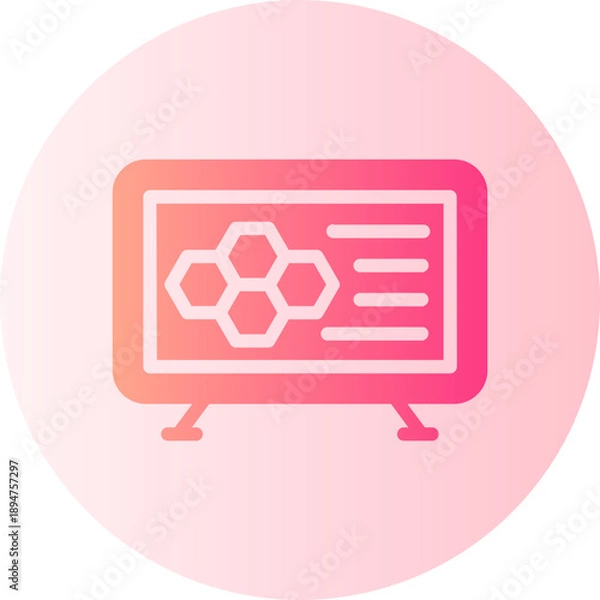 Fototapeta computer science gradient icon