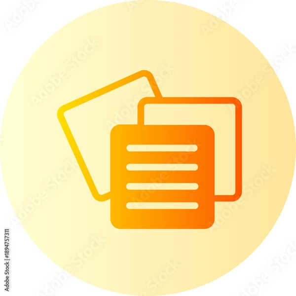 Obraz notes gradient icon
