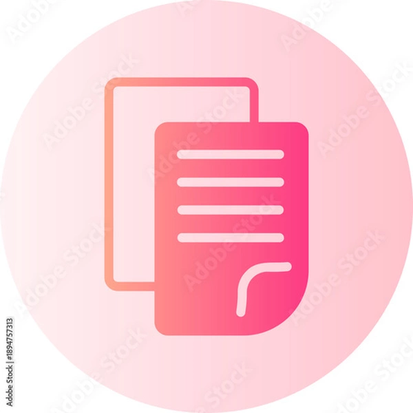 Obraz paper gradient icon