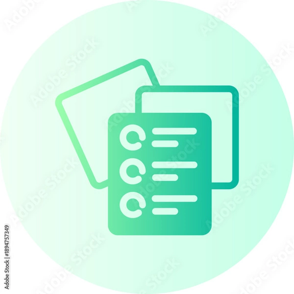 Fototapeta test gradient icon