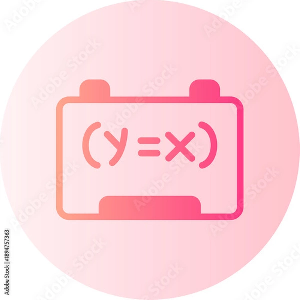 Obraz whiteboard gradient icon