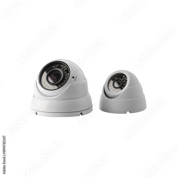 Fototapeta Two CCTV camera. computer security camera
