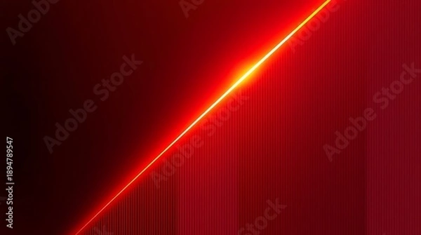 Obraz Abstract Orange Gradient Background with Glowing Diagonal Light Wave