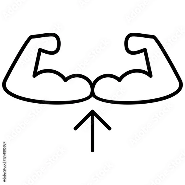 Fototapeta Leg Muscle Icon Vector Element