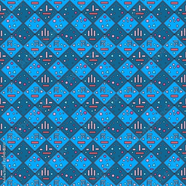 Obraz seamless geometric pattern