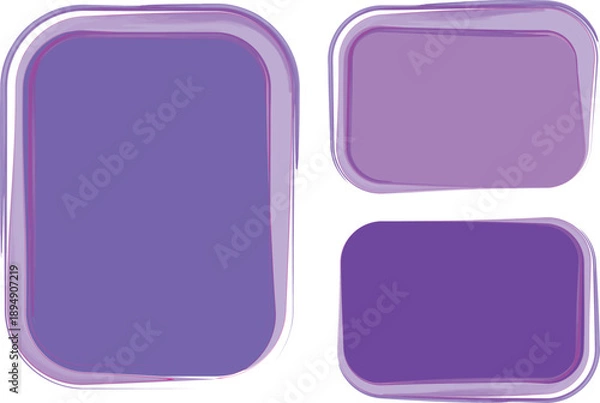 Fototapeta purple colors banners text box creative frames set