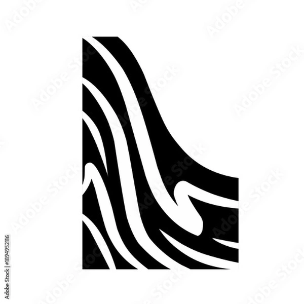 Fototapeta black and white zebra corner pattern
