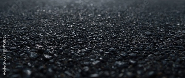 Fototapeta Asphalt surface texture on black background