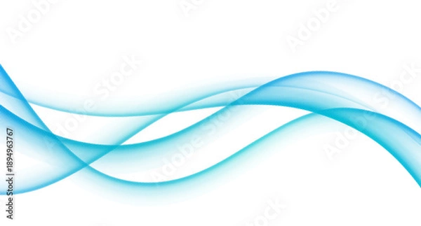 Obraz Dynamic Blue Smoke Texture for Professional Technology Background