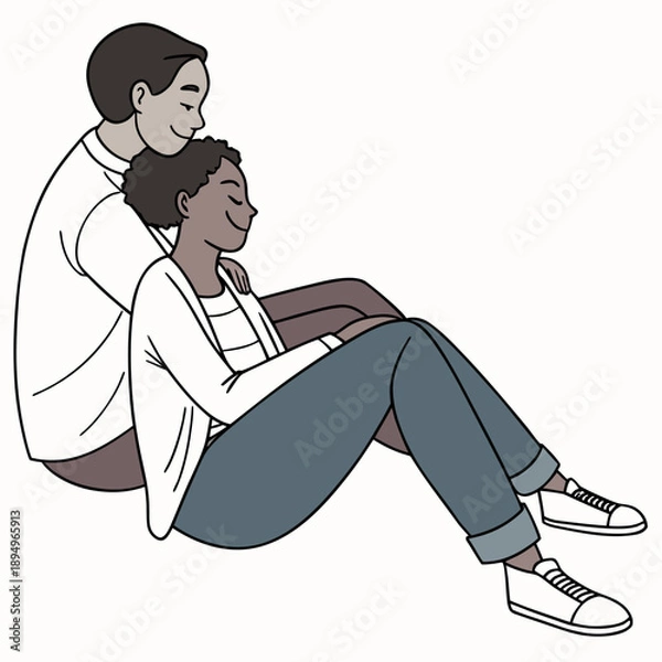 Obraz Resting Head on Lap