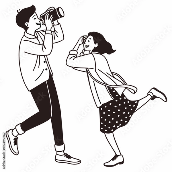 Obraz Taking Photo Together 1