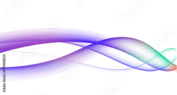 Fototapeta Modern Smooth Gradient Motion Lines Isolated on Transparency