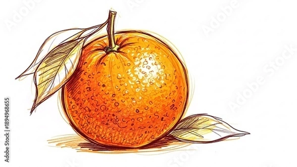 Obraz Fresh Orange Illustration