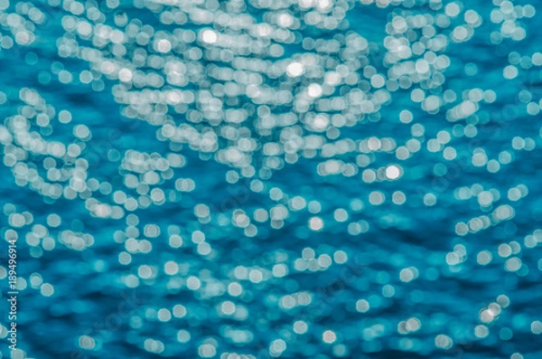 Fototapeta magic bokeh backround (blue)