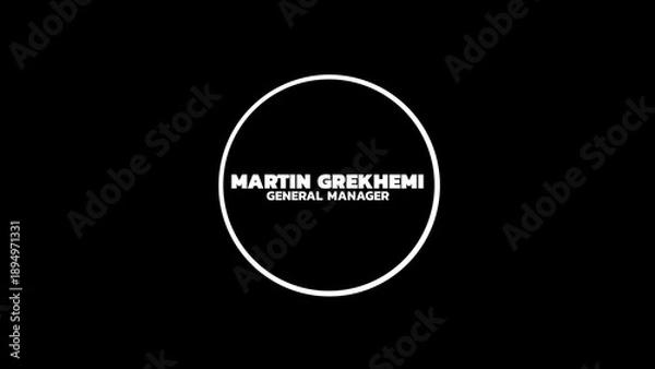 Obraz Minimal Lower Third 1