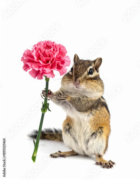 Obraz Cute chipmunk holding a pink carnation
ピンクのカーネーションを持つシマリス
タグ