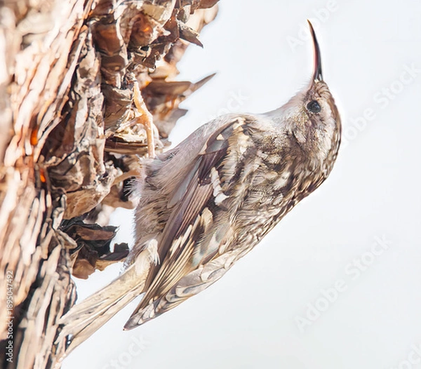 Obraz Gartenbaumläufer am Baumstamm