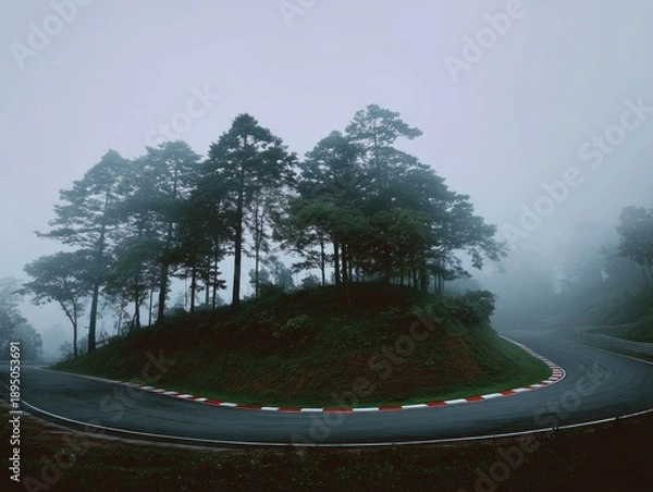 Obraz road in the forest