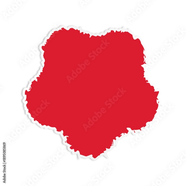 Fototapeta Red Paint Splash Abstract Shape 