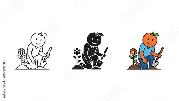 Obraz Whimsical Halloween Vector Illustrations