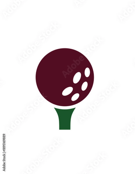 Obraz golf ball vector illustration