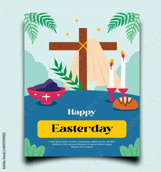 Obraz poster happy easter day 