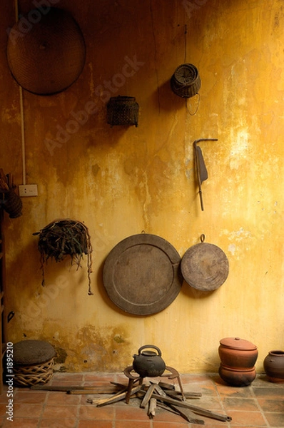 Obraz traditional vietnamese kitchen