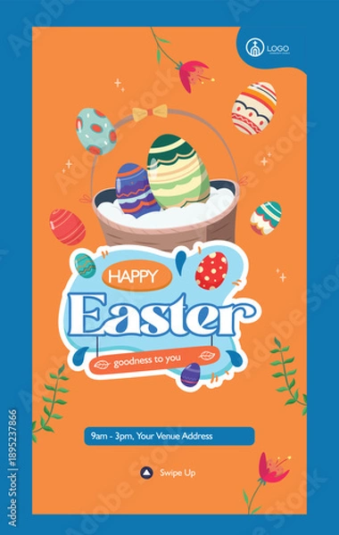 Obraz poster happy easter day 
