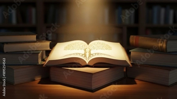 Fototapeta Open book study