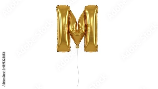 Obraz Golden m balloon floating