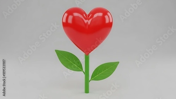 Obraz Heart-shaped flower bloom