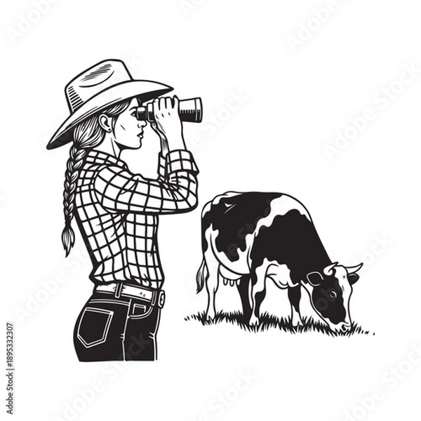 Obraz Simple text graphic indicating a vector file type on a plain white background