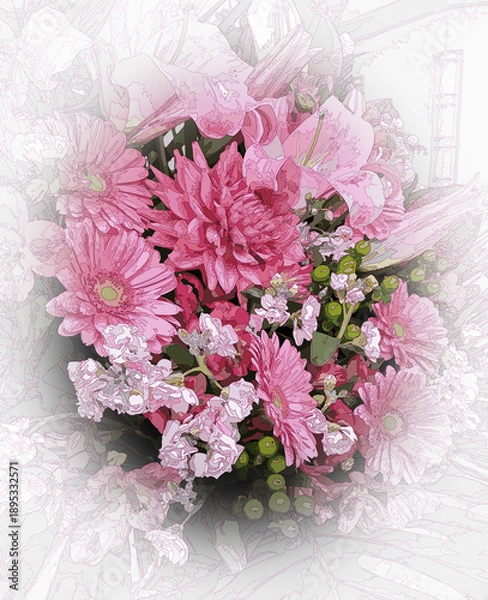 Obraz お祝いの花束