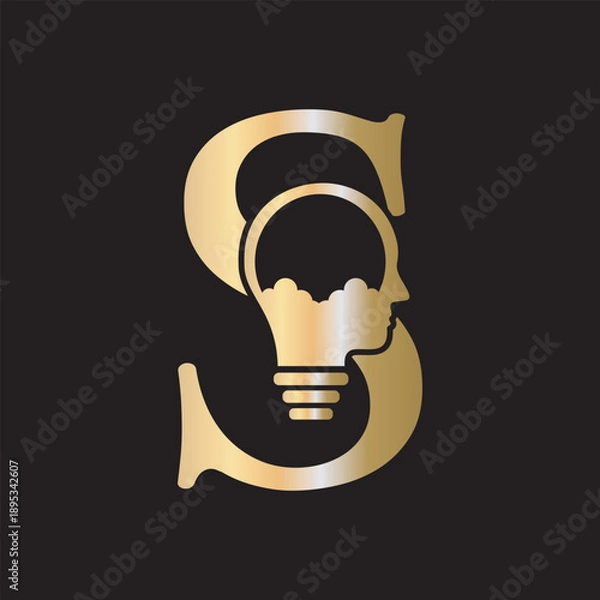 Fototapeta Initial Idea Logo combine with letter S vector template