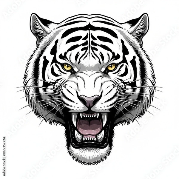 Obraz A nice African fierce tiger