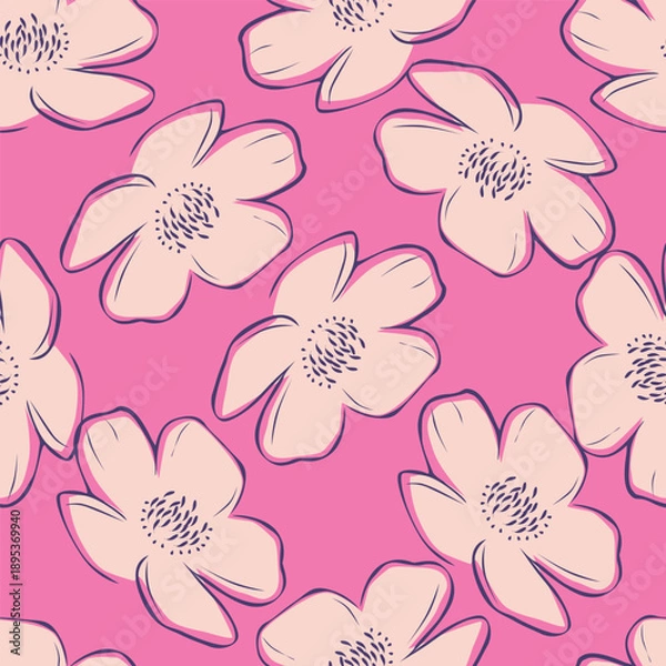 Obraz seamless floral pattern