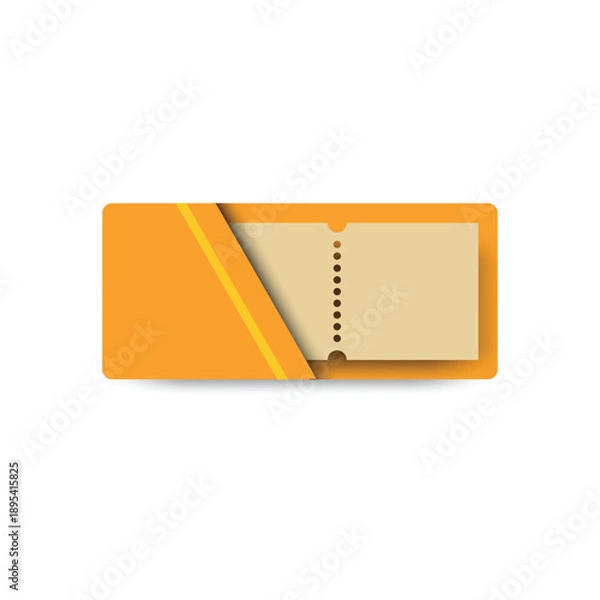 Obraz Blank envelope with coupon template vector