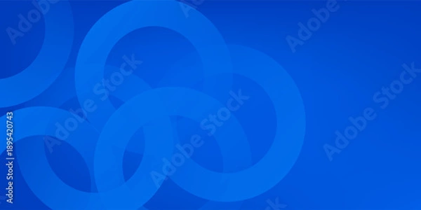 Fototapeta Blue gradient abstract circle shape background vector design